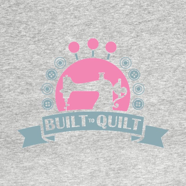 Built to Quilt | Woman Sewing White Shirt | Unisex Apparel by AbigailAdams